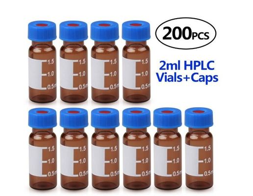 Επίπεδα βάσεων 1.5ml φιαλίδια γυαλιού Borosilicate HPLC χαμηλά