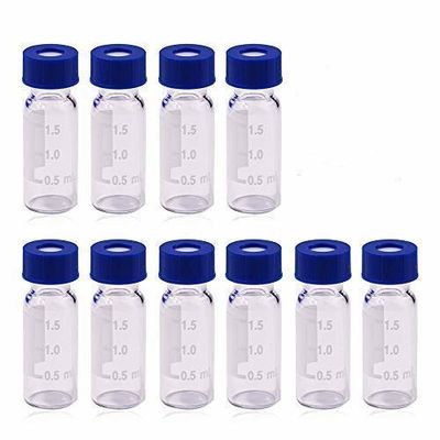 Σφιχτά 20mmWhite Ptfe γυαλιού Borosilicate διαφράγματα σιλικόνης φιαλιδίων